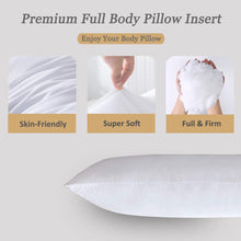 Load image into Gallery viewer, Full Size Body Pillow Insert for Side Sleepers and Pregnancy, 21x54 Inches (White) - Awesling