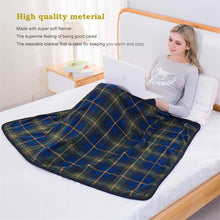 Load image into Gallery viewer, Lightweight Warm Super Soft Sherpa Fleece Wearable Plush Throw Blanket (Green) - Awesling