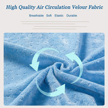 Load image into Gallery viewer, C Shaped Replacement Pillowcase for Pregnancy Pillow with Zipper (Blue) - Awesling